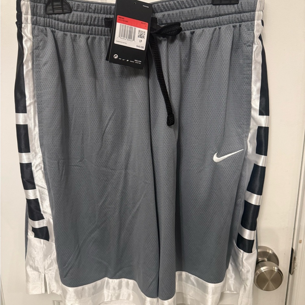 NWT Nike Men's Gray and Black Athletic Shorts